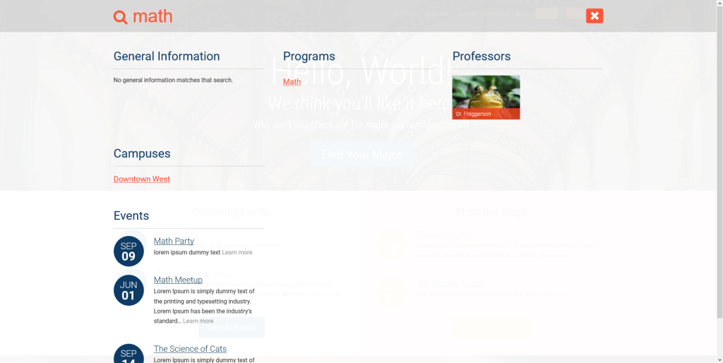 search results for math